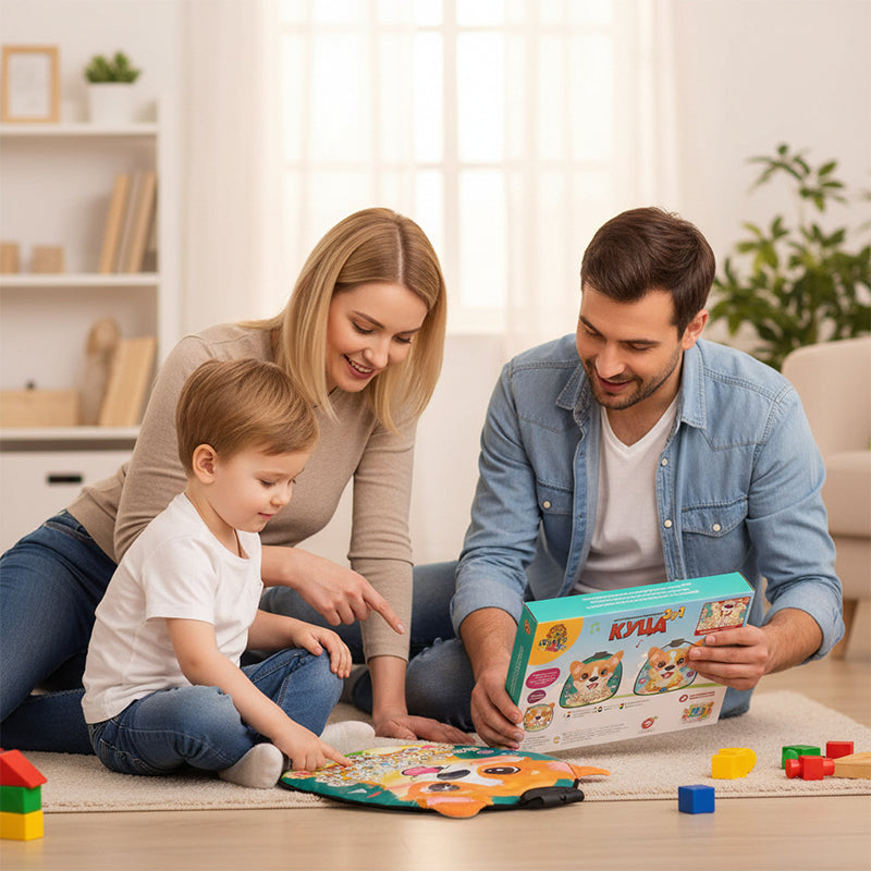 Edukativni poster kuca azbuka - Nauči slova i zabavi se